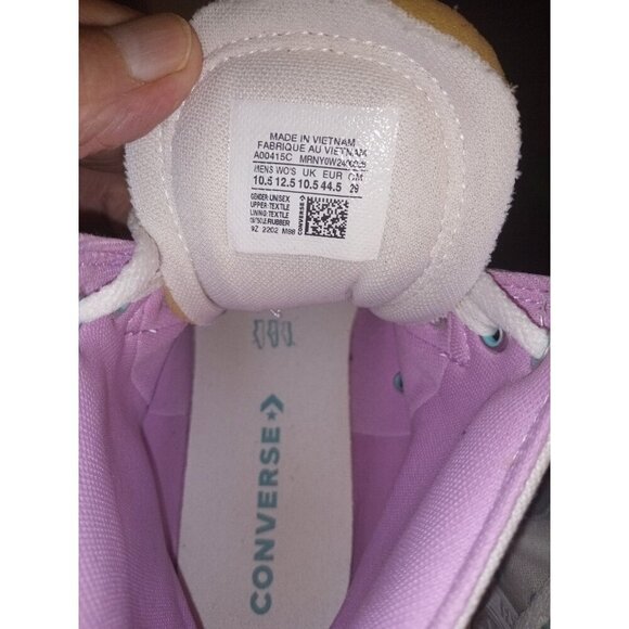 Chuck Taylor All Star Marbled Patch Mens Size 10.5 W 12.5 Pink Grey Blue A00415C - Picture 7 of 14